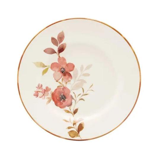 Conjunto de Pratos Rasos 26 cm Donna Chá das 5 - Cerâmica Oxford Biona | Floral Inglês
