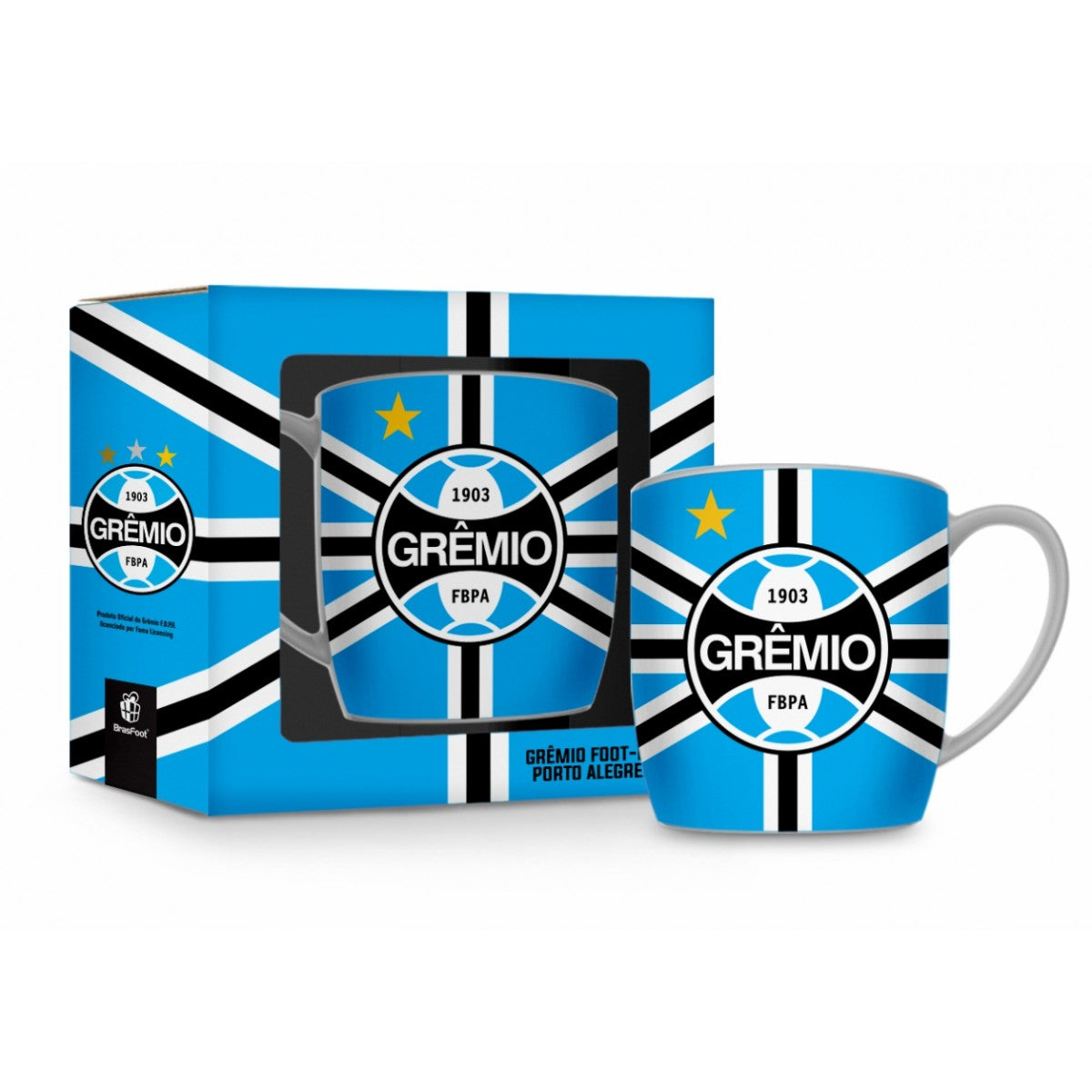 Caneca de Porcelana Urban 300ml Bandeira do Grêmio | Brasfoot Presentes