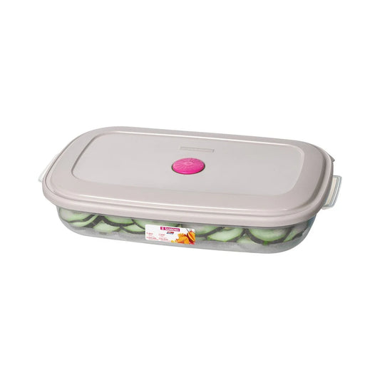 Pote Hermético Retangular Sanremo Vac Freezer 1,45 L — Livre de BPA | Micro-ondas, Freezer e Lava-louças