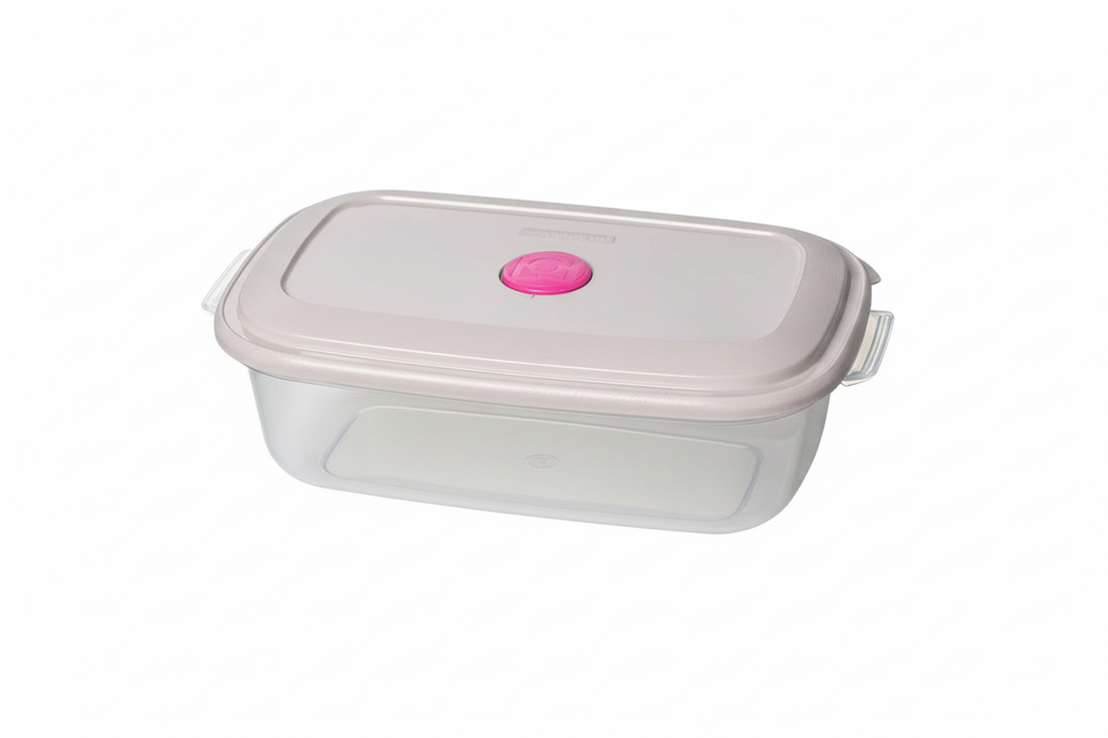 Pote Retangular Vac Freezer 1,1L Sanremo – Tampa Reversível | BPA-Free | Micro-ondas, Freezer & Lava-louças