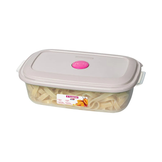 Pote Retangular Vac Freezer 1,1L Sanremo – Tampa Reversível | BPA-Free | Micro-ondas, Freezer & Lava-louças