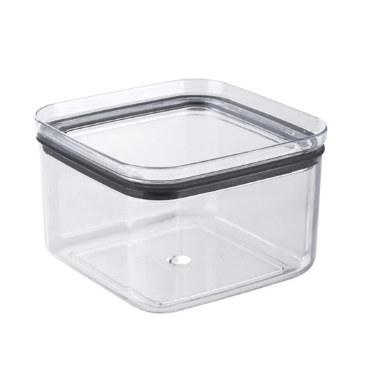 Pote Hermético Sanremo 500 ml 105 × 105 × 75 mm Tampa com vedação de silicone | Plástico PS Transparente BPA-Free