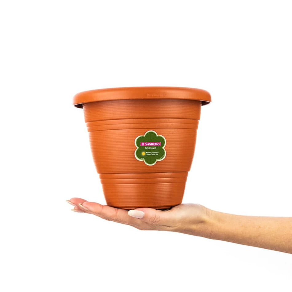 Vaso Redondo Plástico Sanremo 17cm 510V/93 | Proteção UVA/UVB