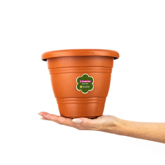 Vaso Redondo Plástico Sanremo 17cm 510V/93 | Proteção UVA/UVB