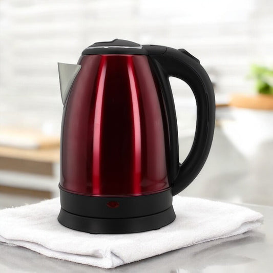 Chaleira Elétrica Inox 1,8 L 220 V – 5 Estrelas Vermelha | 1500 W Desligamento Automático