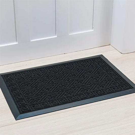 Capacho Lima 60×90 cm – Preto Bouclé Antiderrapante | Niazitex