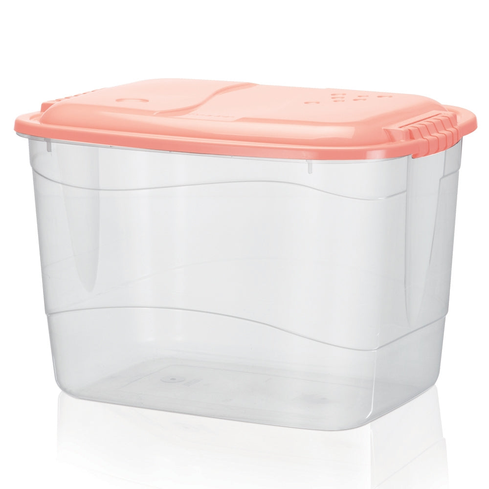 Container Organizador Translúcido com Travas Laterais 20 Litros | Plásticos Rainha