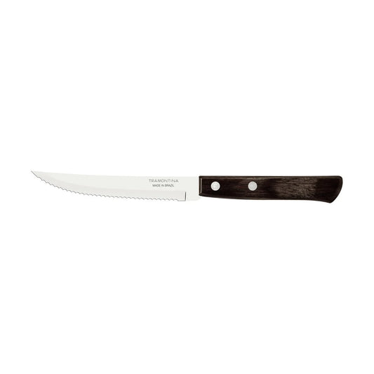 Faca para Churrasco 5" com Lâmina em Aço Inox e Cabo em Madeira Tratada Polywood Castanho | Tramontina