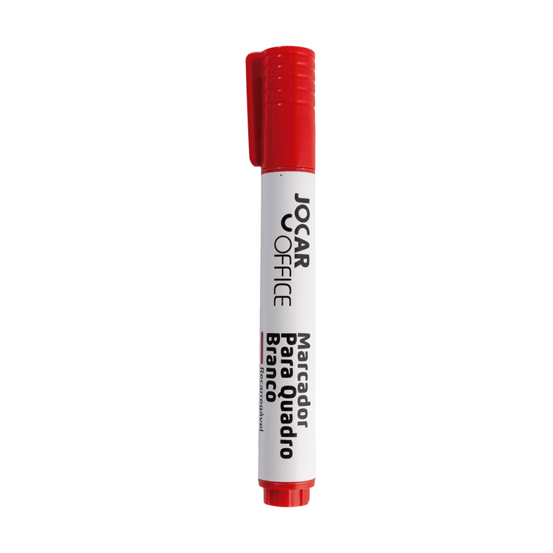 Marcador Vermelho Para Quadro Branco Recarregável | Jocar Office