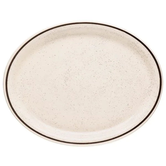 Travessa Oval Rasa Cerâmica Oxford Unni Brisa 30cm