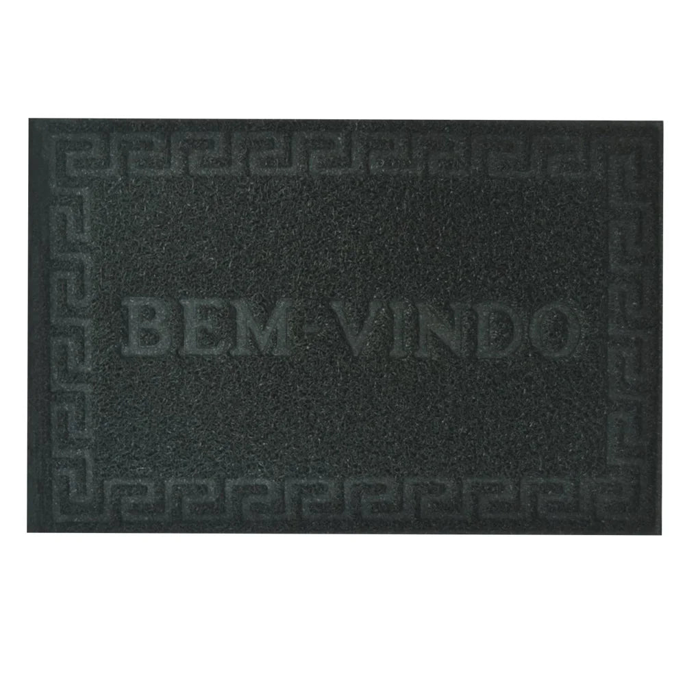 Tapete de Porta “Bem‑Vindo” Vinyl 40×60 cm – Antiderrapante PVC | Niazitex