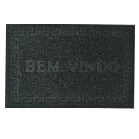Tapete de Porta “Bem‑Vindo” Vinyl 40×60 cm – Antiderrapante PVC | Niazitex