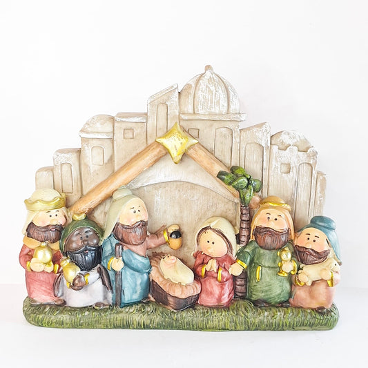 Presépio Infantil Wincy Natal 25 x 21 x 11 cm NTD200337 – Decoração Natalina em Resina