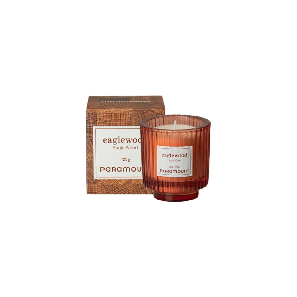 Vela Aromática Eaglewood 120 g – Aroma Madeira Nobre Oud, Perfume Sofisticado para Casa e Escritório