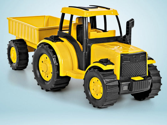 Carrinho de Brinquedo Trator Rural com Carreta 45 x 18 x 20 cm (C x L x A) | Plaspolo