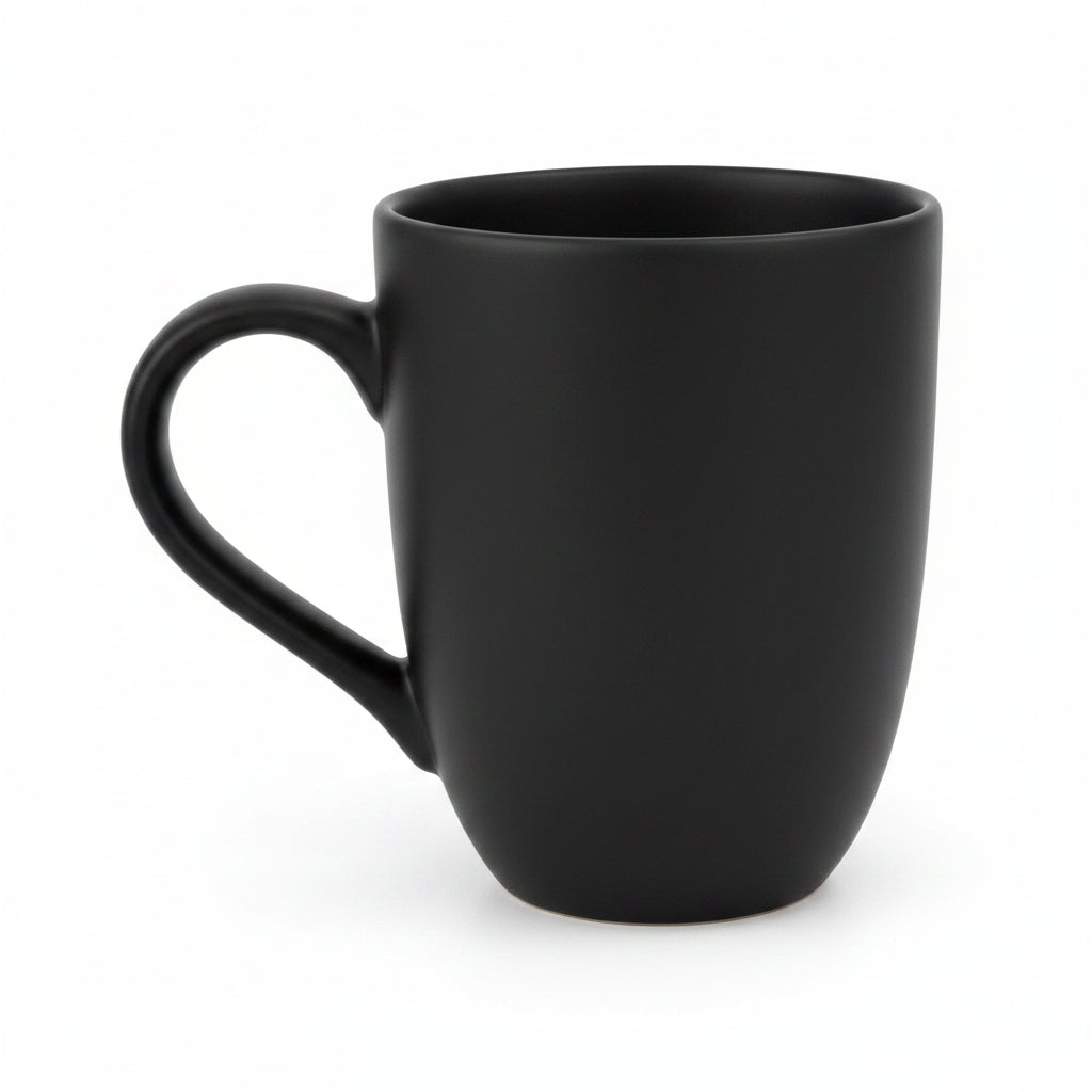 Caneca de Cerâmica Flat 350ml – Oxford | Linha Flat (Pacífico / Oásis / Preto)