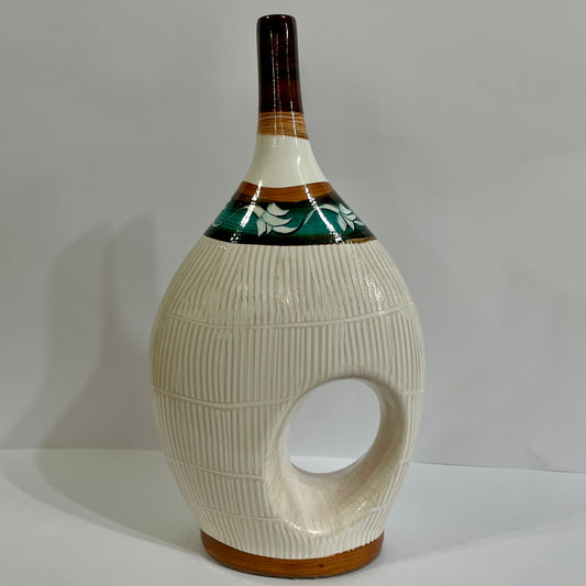 Garrafa Decorativa Luxo 30 cm em Cerâmica | Cerâmica Judite