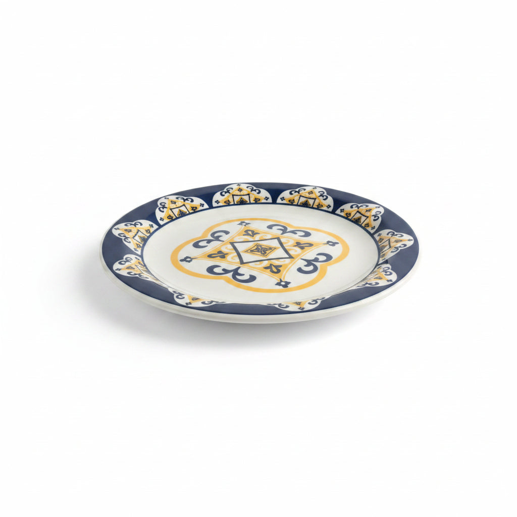 Prato Raso Floreal São Luís 26cm Oxford — Cerâmica Decorada