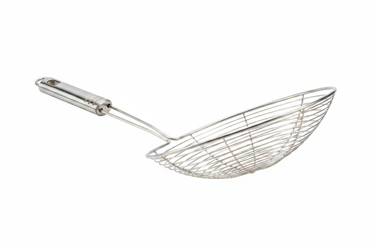 Peneira Telada para Fritura Inox 14 cm Bigsul | Escorredor com Cabo