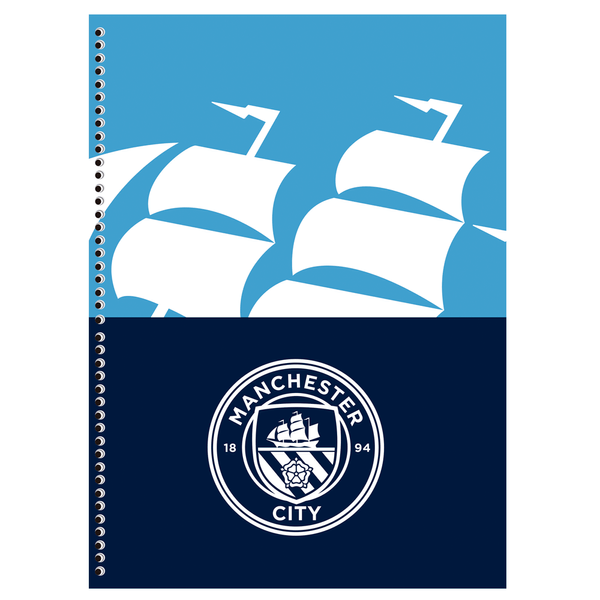 Caderno Universitário Manchester City 10 Matérias 160 Fls – Animativa | Capa Dura