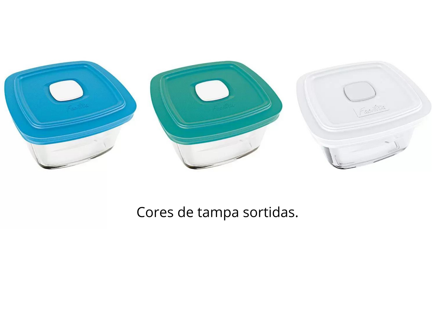 Pote de Vidro com Tampa de Plástico Marinex Facilita Vap 500 ml | Nadir