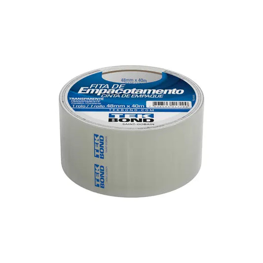 Fita Adesiva TekBond 48 mm x 40 m – Empacotamento | Transparente