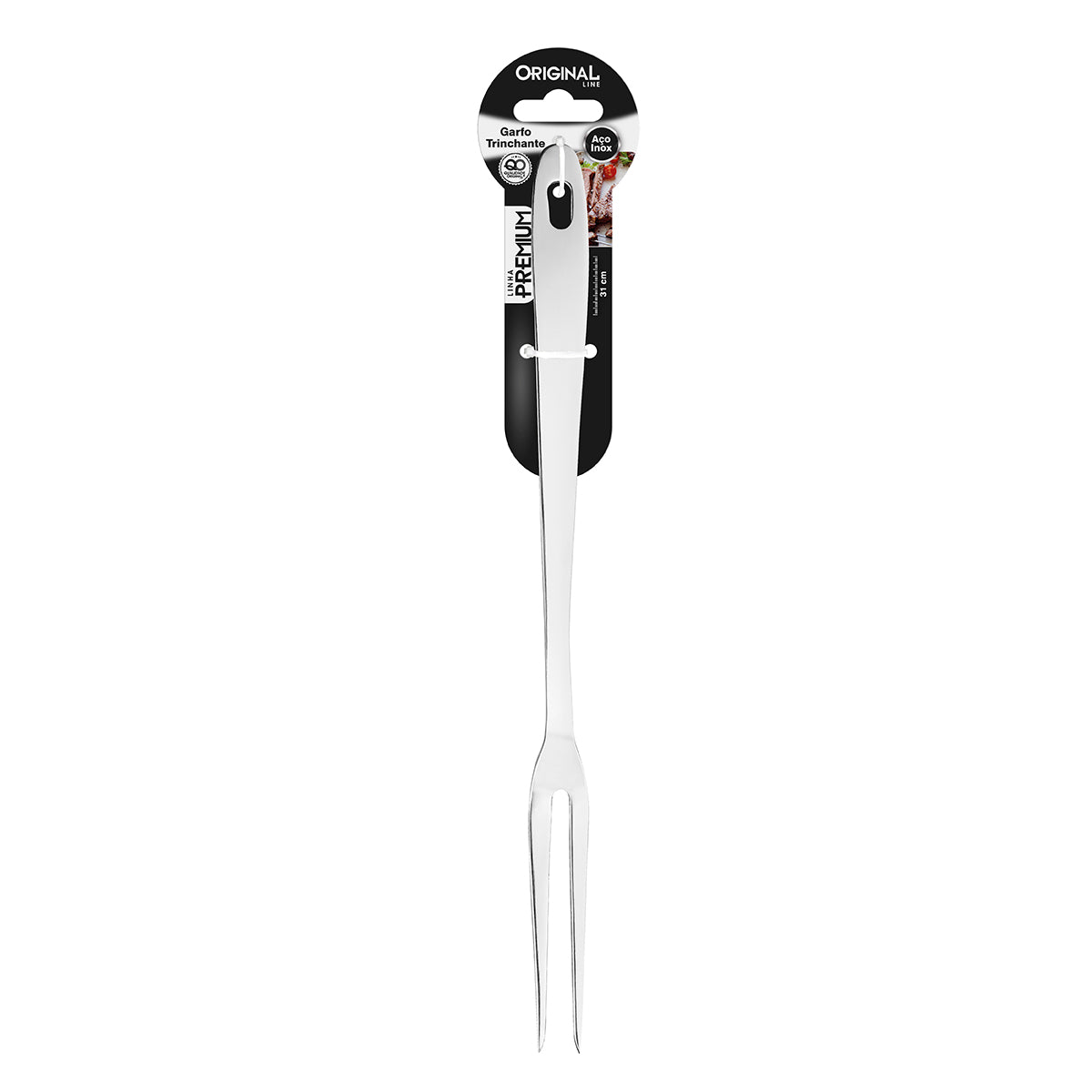 Garfo Trinchante Inox 24 cm × 2,8 cm – Original Line | Qualidade Premium para Churrasco