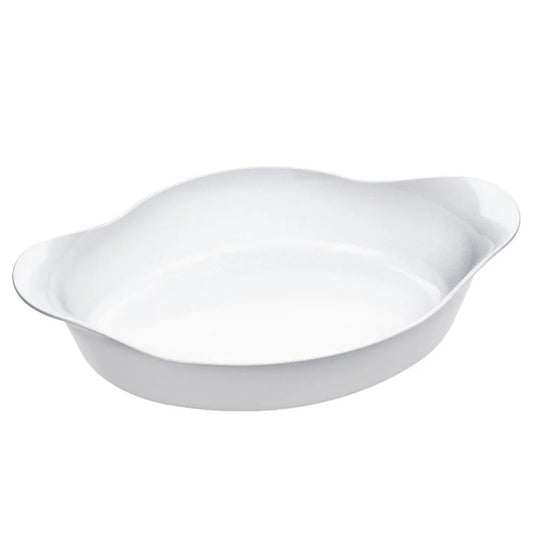 Assadeira Oval Opaline Marinex 1,85 Litros - Branca | Nadir