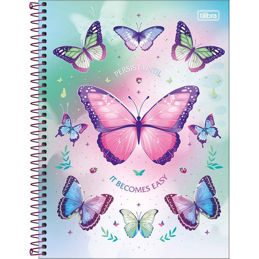 Caderno Daisy | Universitário Capa Dura 1 Matéria 80 Folhas | Tilibra