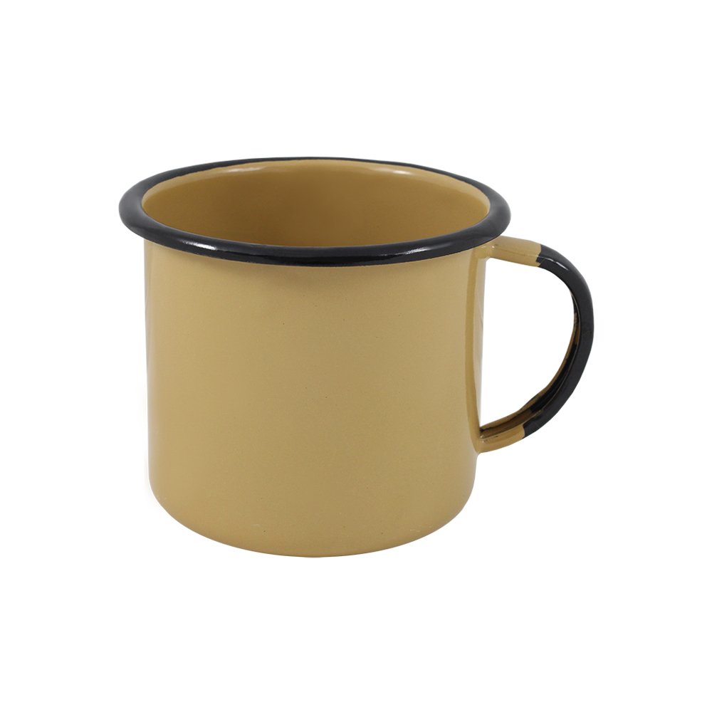 Caneca Esmaltada Ewel Nº 8 Marrom 370 ml