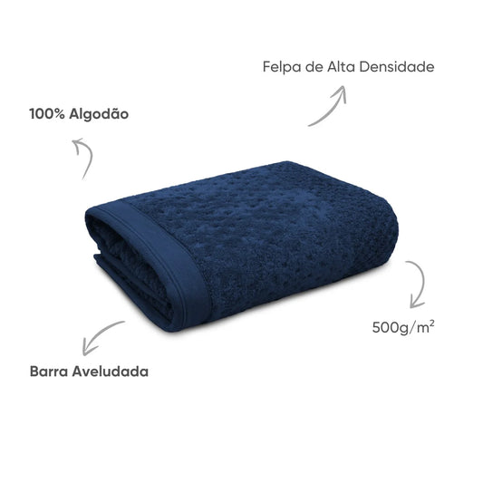 Toalha de Rosto Pollo Appel 50x75cm | Fio Penteado Jacquard | 500g/m²