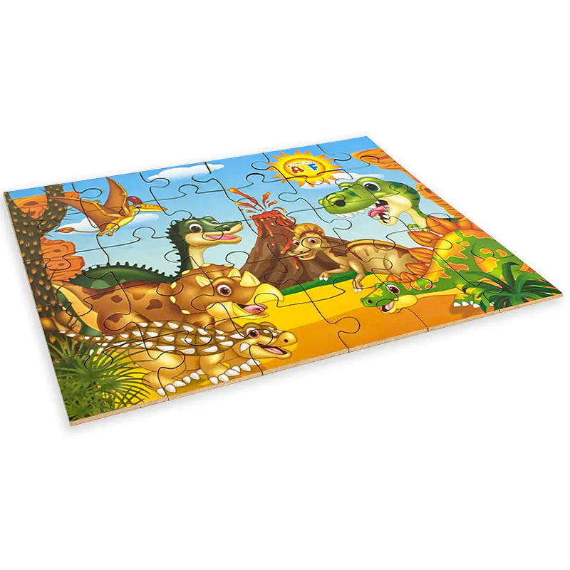 Quebra-Cabeça Dinossauro ALF 30 Peças – Brinquedos ALF, Madeira, Educativo, A partir de 4 anos