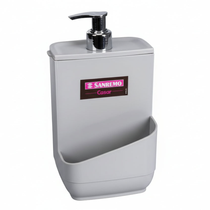 Dispenser para Detergente com Porta Esponja 500ml Sanremo – Linha Casar