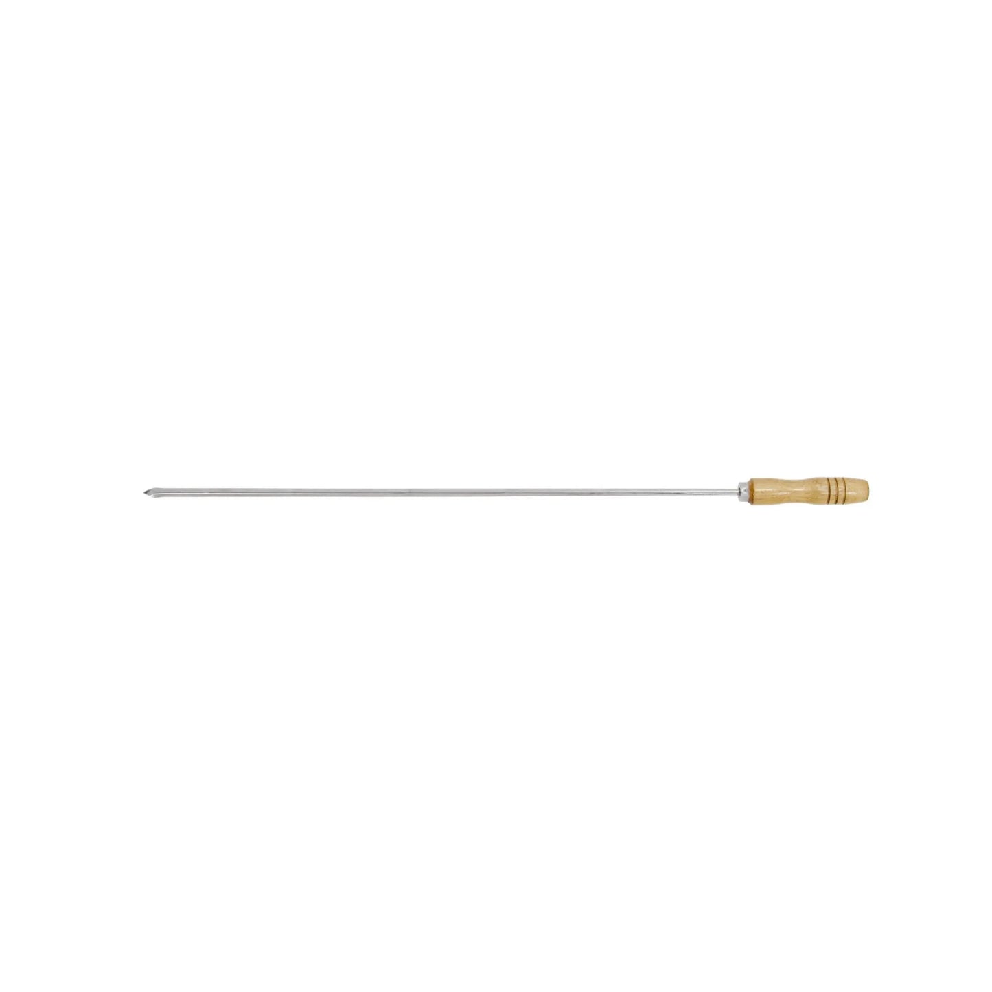 Espeto Churrasco 85 cm Inox Coração – Cozla | Cabo Madeira