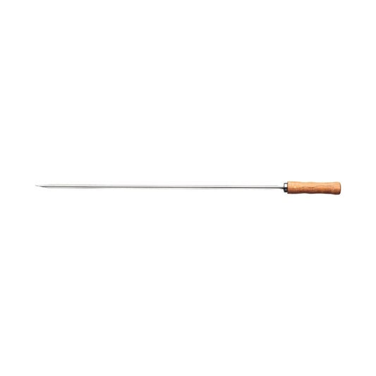 Espeto Simples Martinazzo 55 cm – Aço Inox + Cabo Madeira | Trinchante Churrasco