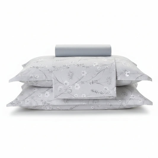 Jogo de Cama Casal Döhler Lilly 02 – 4 Peças, 100% Algodão, Estampa Floral
