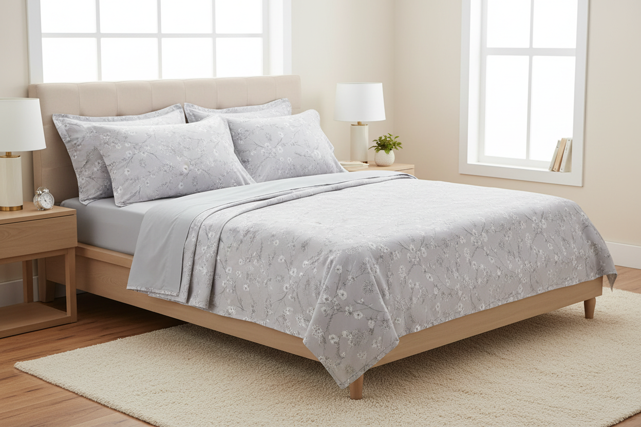 Jogo de Cama Queen Döhler Lilly 02 — 4 Peças Estampado | 100% Algodão