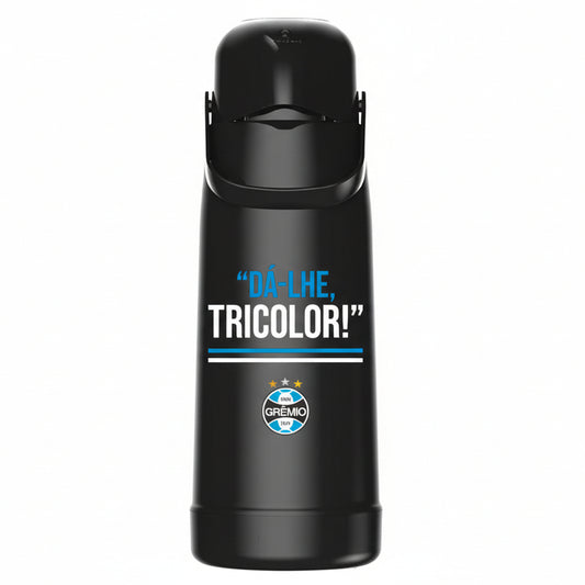 Garrafa Térmica Edição Oficial Grêmio Termolar Magic Pump 1,8 L | Ampola de Vidro, Bomba Antigotejo