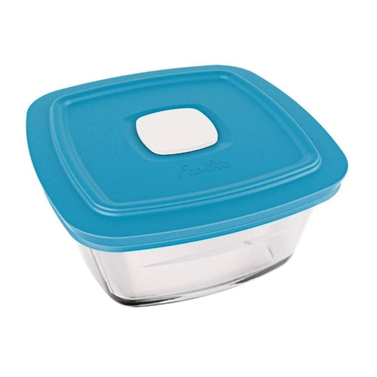 Pote de Vidro Temperado Marinex Facilita VAP 1 Litro Quadrado com Tampa — Nadir Figueiredo