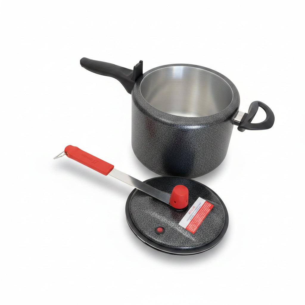 Panela de Pressão Craqueada 4,5L – Alumínio 5 Estrelas | Certificada INMETRO