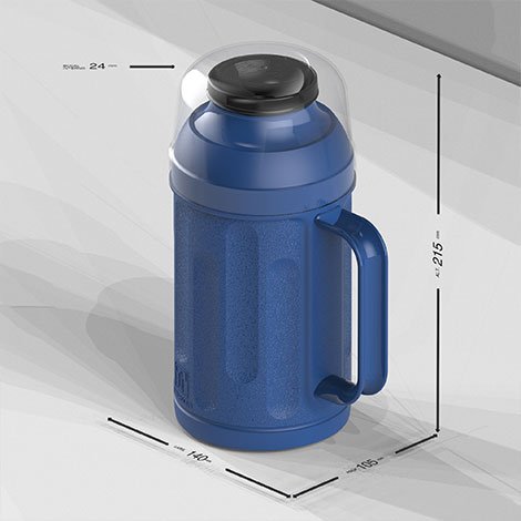 Garrafa Térmica Termolar Personal 500ml | Ampola de Vidro · Rolha Clean · 12h Quente / 24h Frio