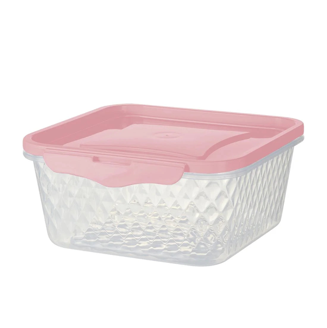 Pote Plástico 1,7 Litro Quadrado Hermético Cristal | Plasvale