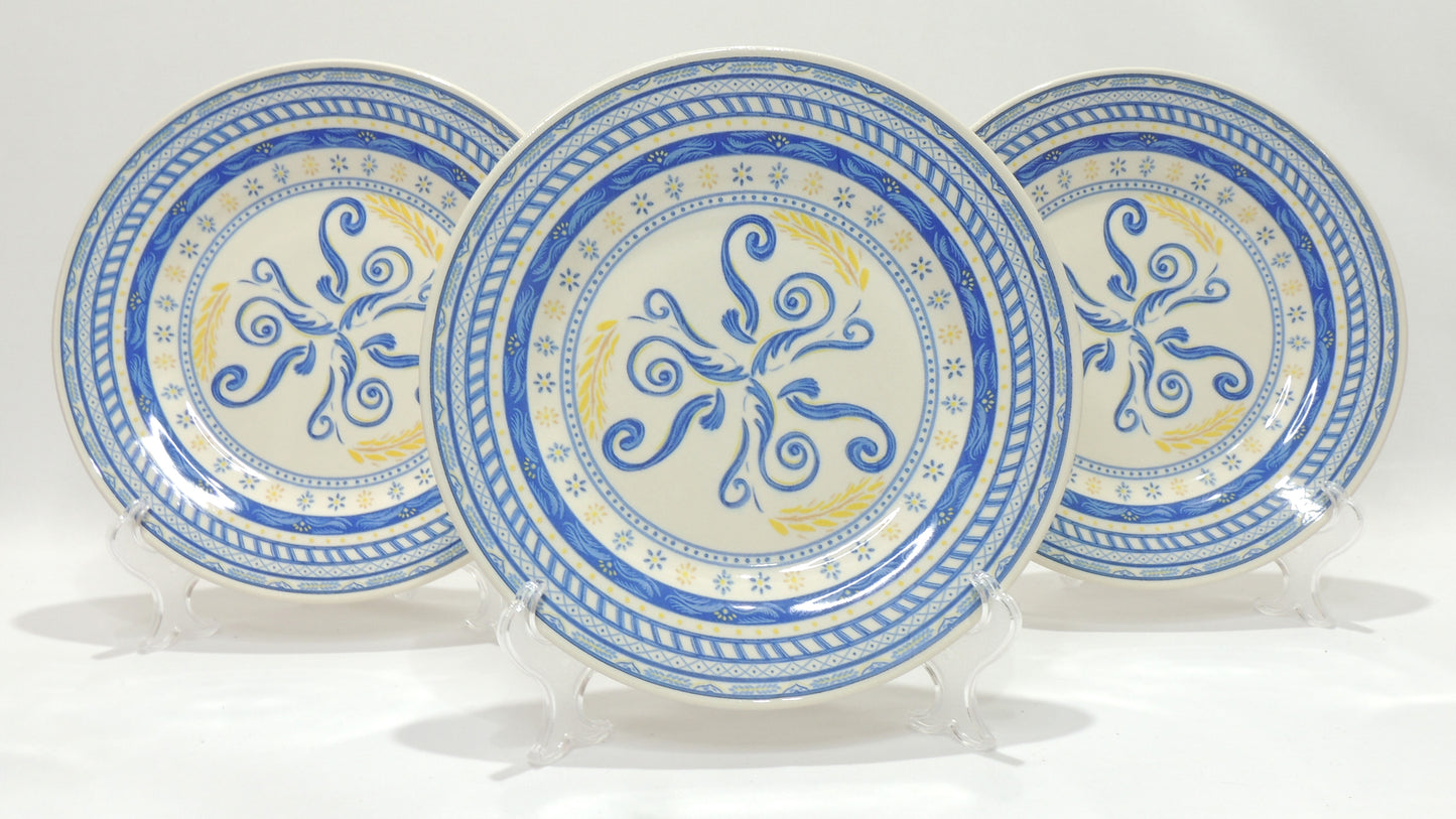 Conjunto de Pratos Rasos 26 cm Grano Azul e Amarelo – Oxford Biona | Cerâmica
