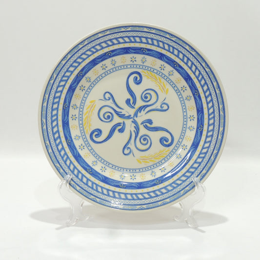 Prato Raso 26 cm Grano Azul e Amarelo – Oxford Biona | Cerâmica