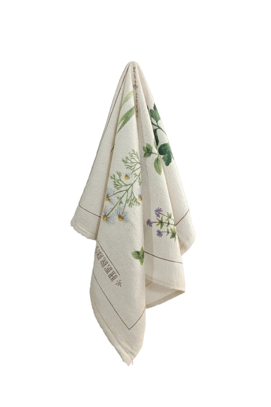 Pano de Copa Felpudo Döhler Botânica 45x65cm 240 g/m² 100% Algodão Alta Absorção Estampado