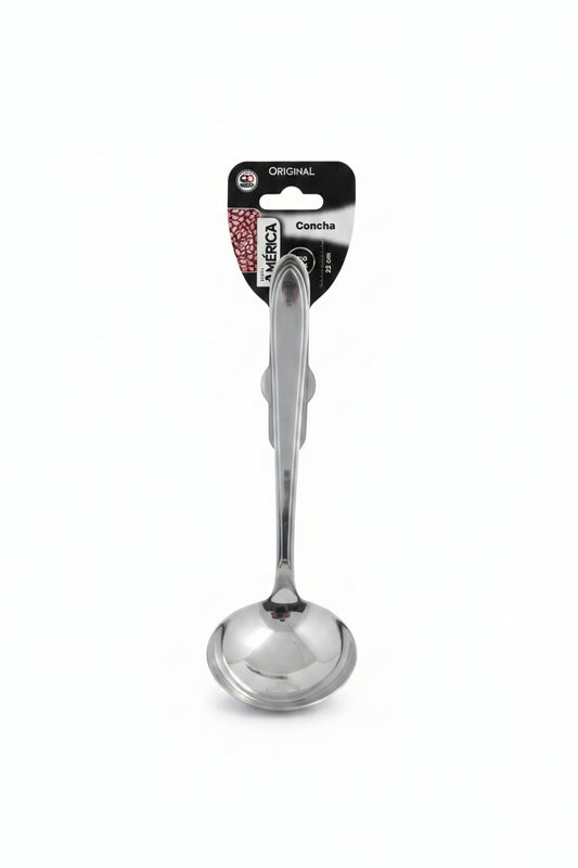 Concha Inox Linha América 22cm — Original Line | Para Feijão, Sopa e Caldos