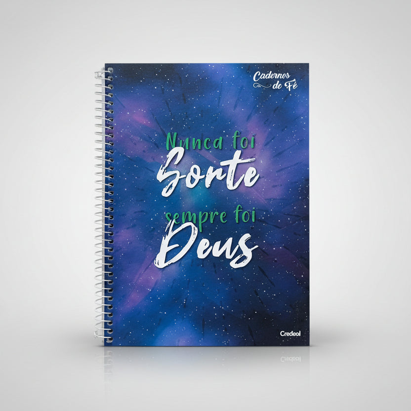 Caderno Universitário Credeal | Cadernos de Fé | Mensagens Religiosas – Capa Dura, 1 Matéria, 96 Folhas