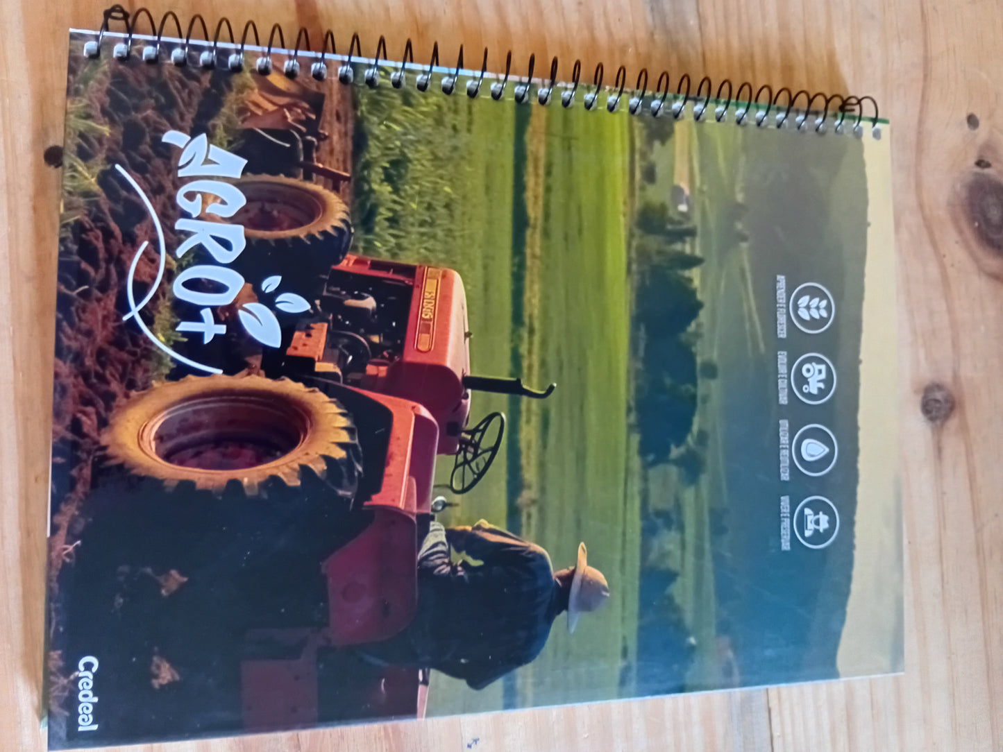 Caderno Agro+ | Universitário Capa Dura 1 Matéria 80 Folhas | Credeal