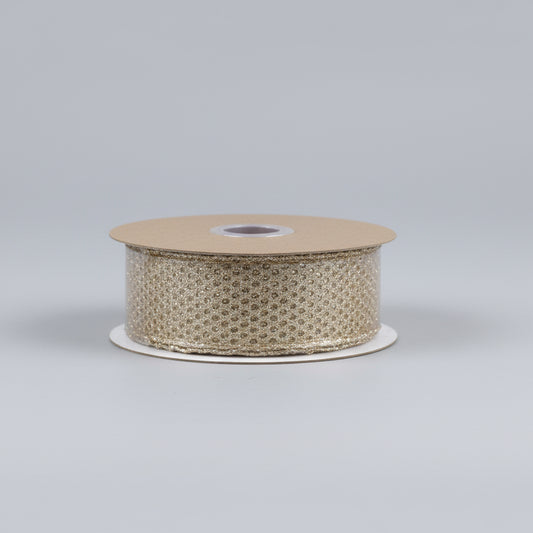 Fita Aramada de Tela Rosê Gold 3,8 cm x 9,14 m – Ribbon Decorativa Cromus | Laços & Decorações Elegantes