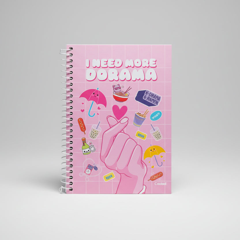 Caderno Pequeno 1/4 My Collection Feminino Credeal 80 Folhas Capa Dura 140 x 202 mm